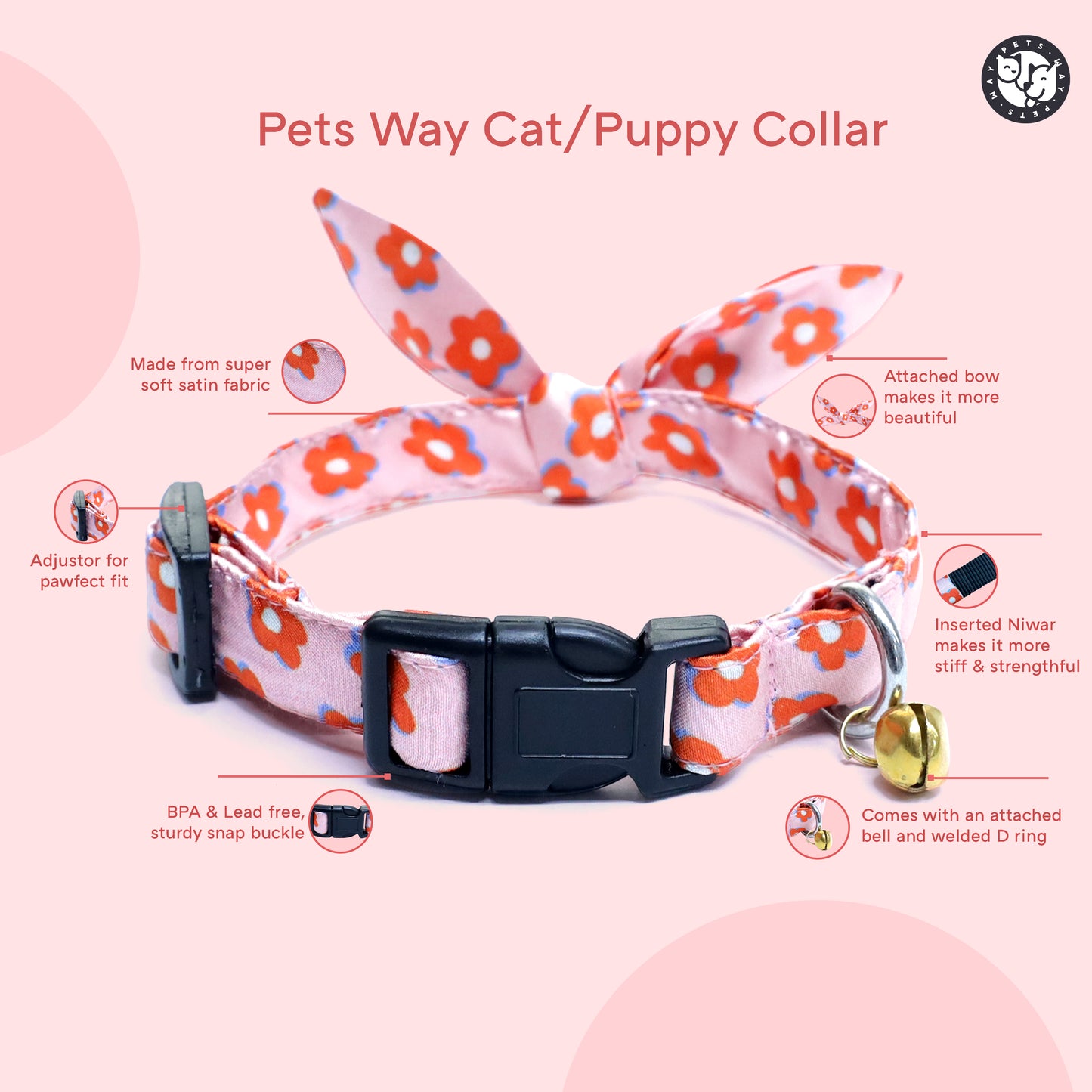 Petsway Pawfect Flower Puppy/Cat Collar