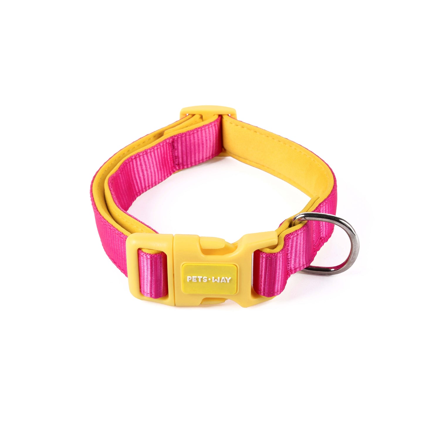 Petsway Yellow Fuchsia Dual Color Collar