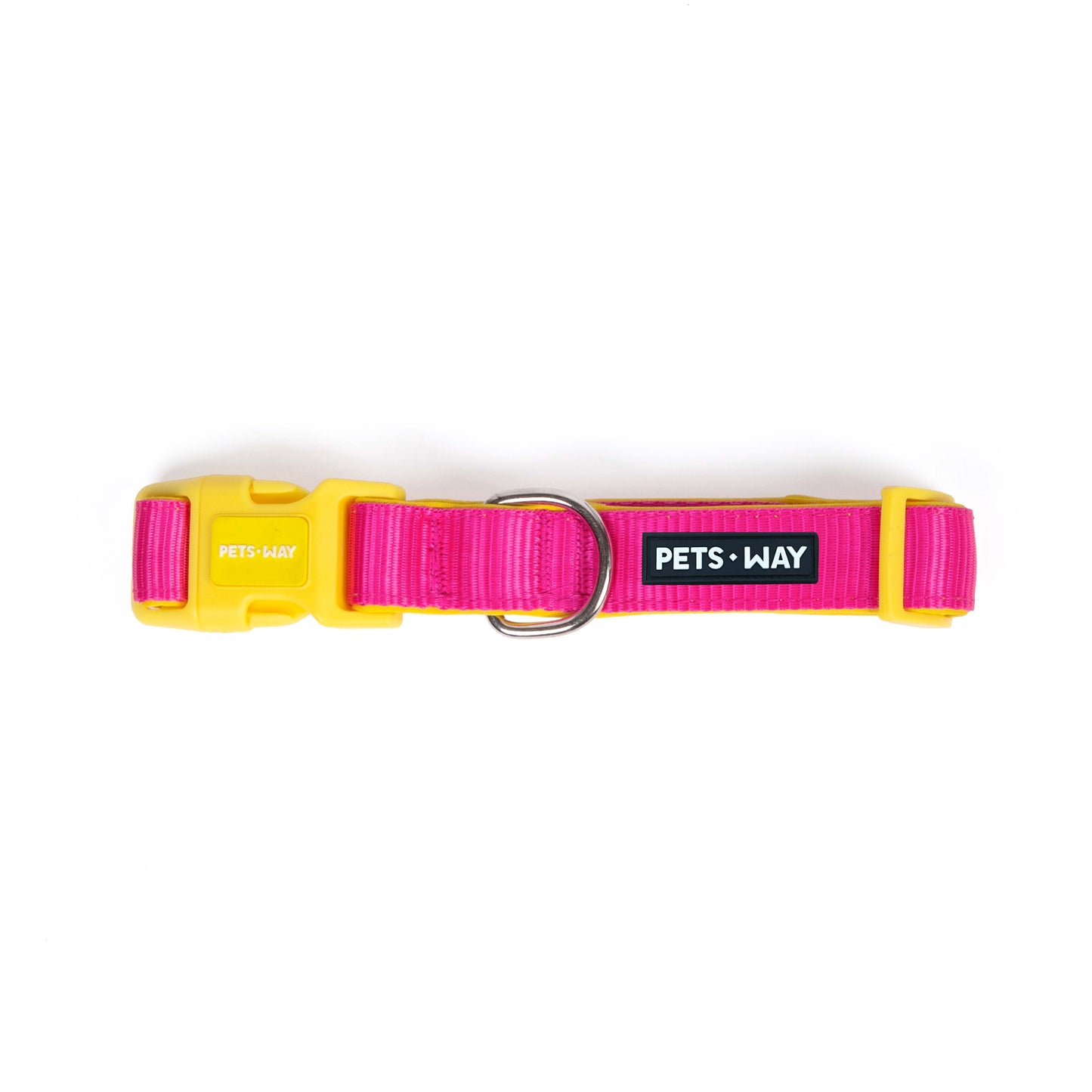 Petsway Yellow Fuchsia Dual Color Collar