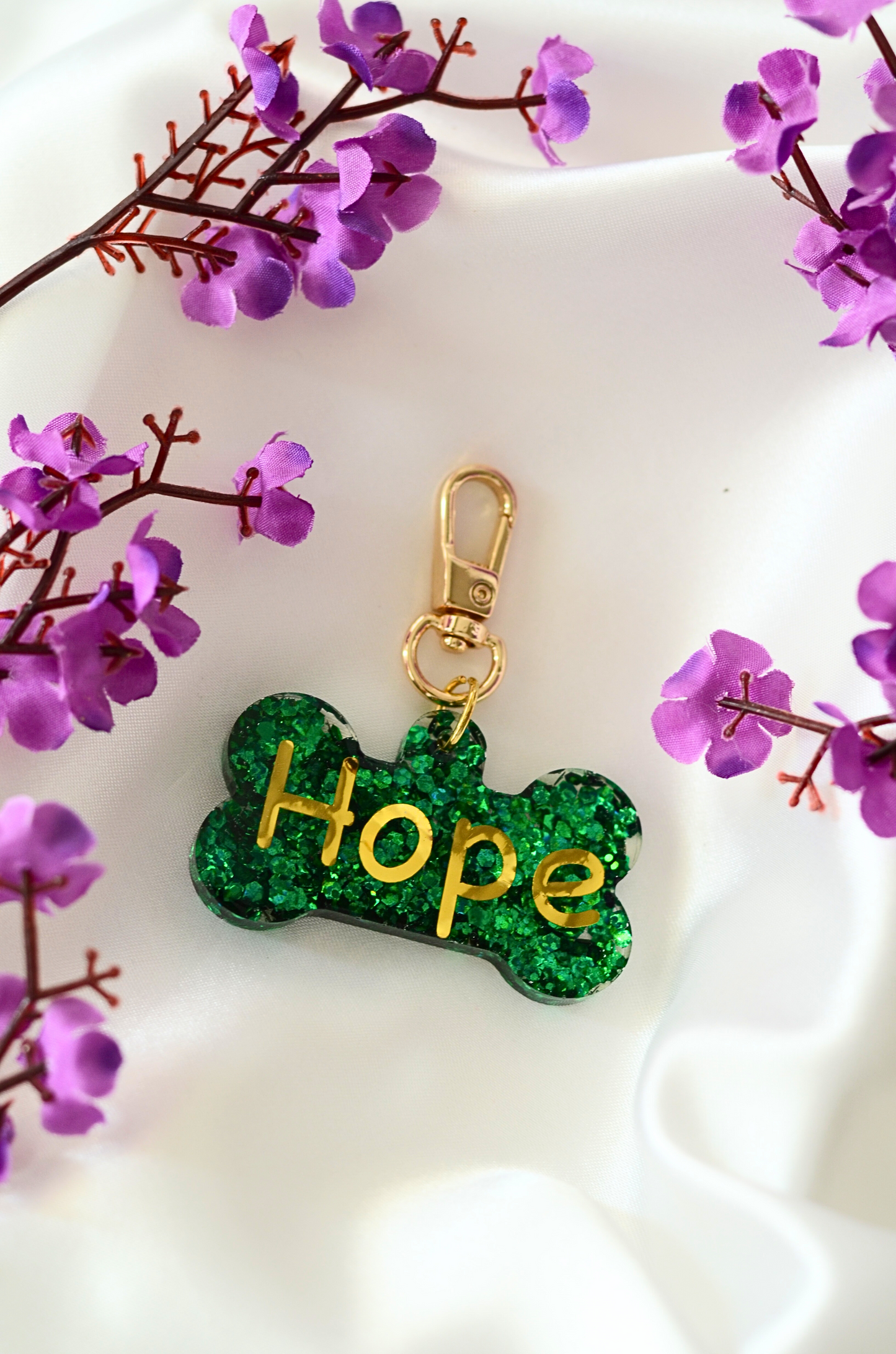 Emerald Glow Pet ID Tag