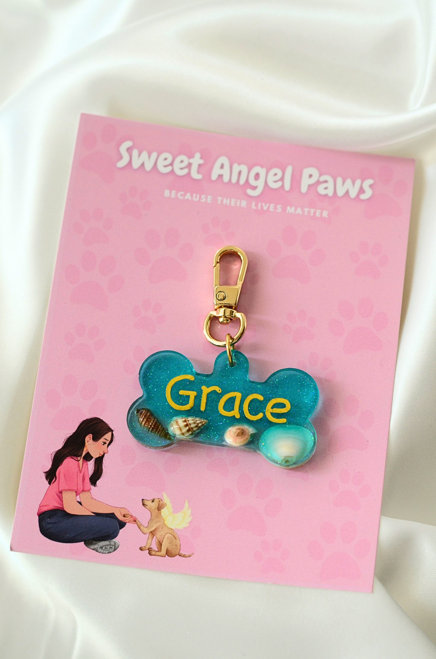 Mystic Ocean Pet ID Tag