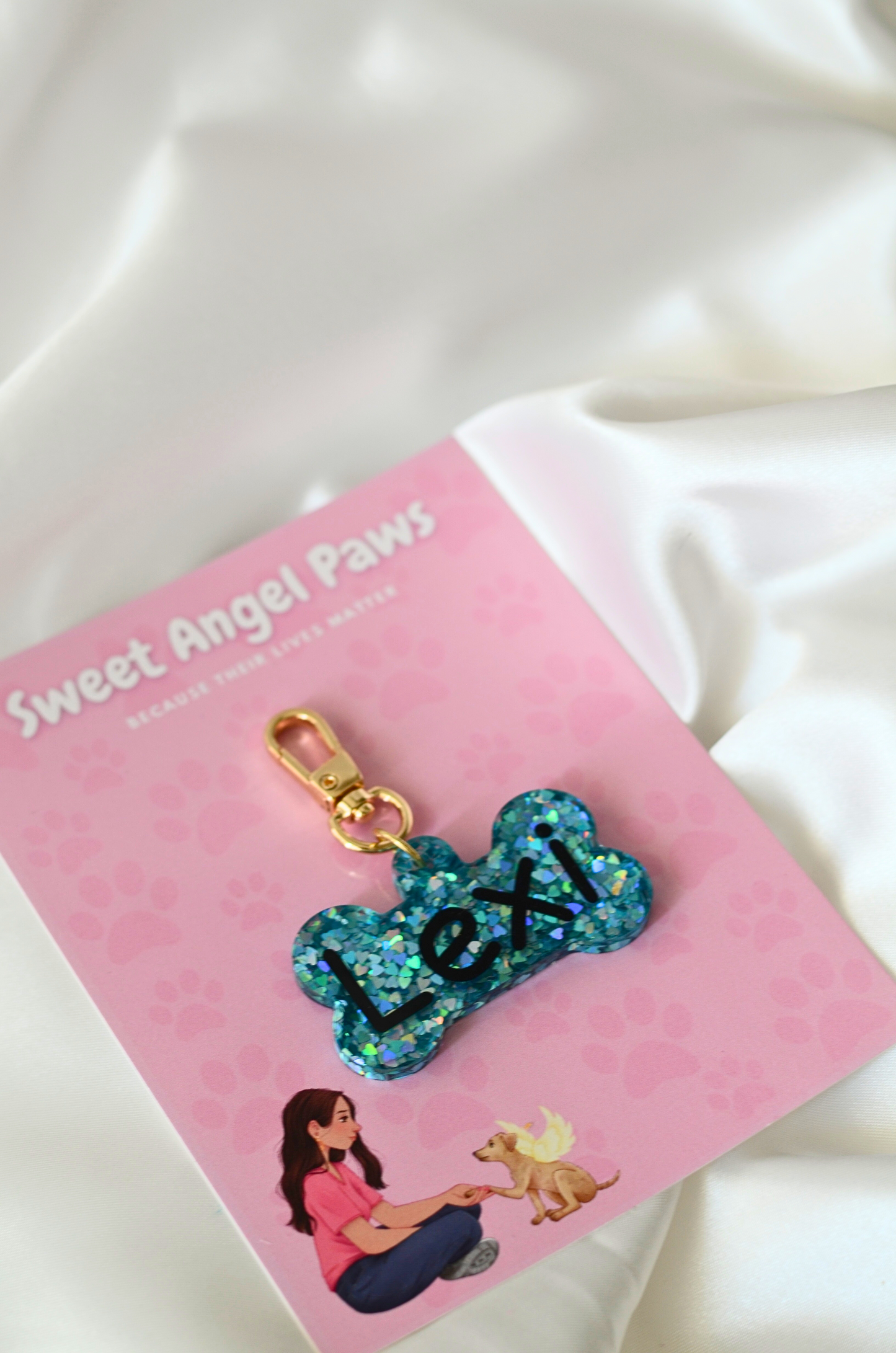 Glitzy Pup Pet ID Tag