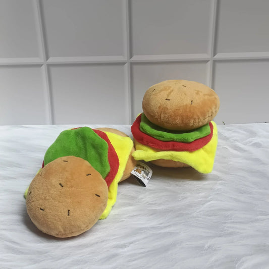 Just For Wags Cheese Burger Plush Toy