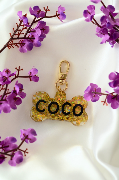 Golden Pop Pet ID Tag