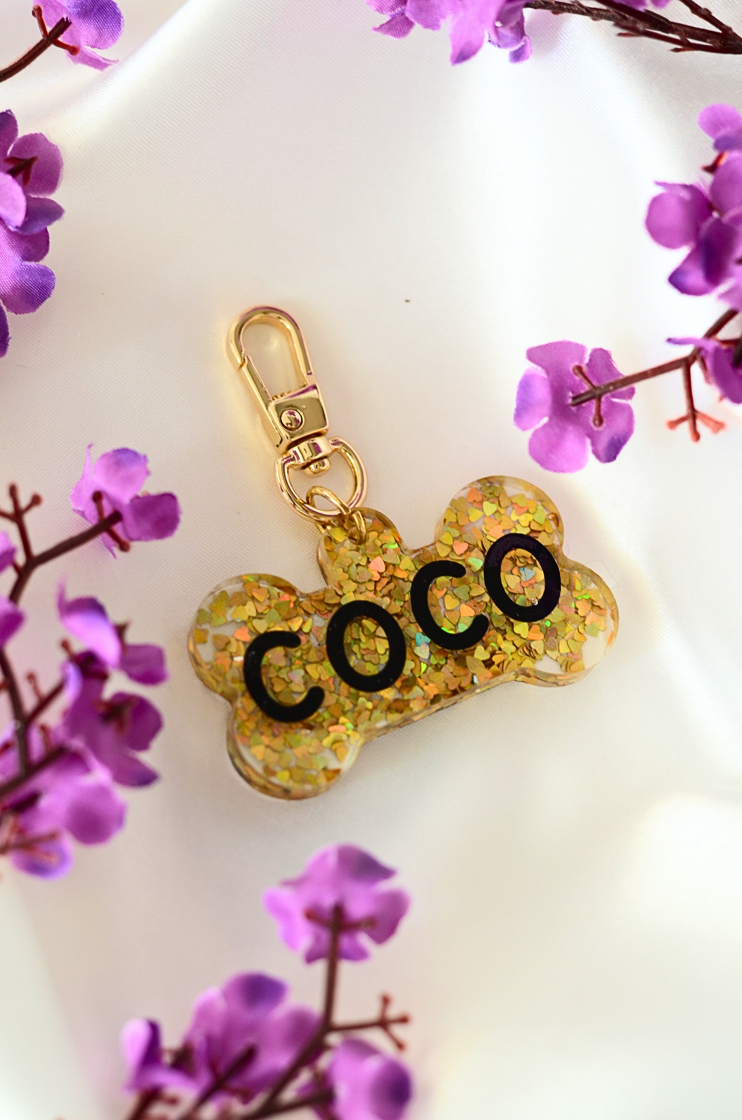 Golden Pop Pet ID Tag