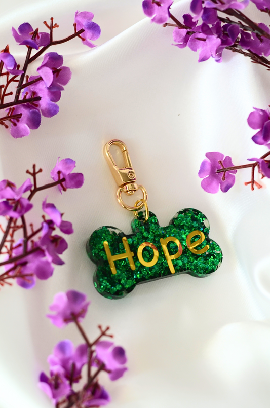 Emerald Glow Pet ID Tag