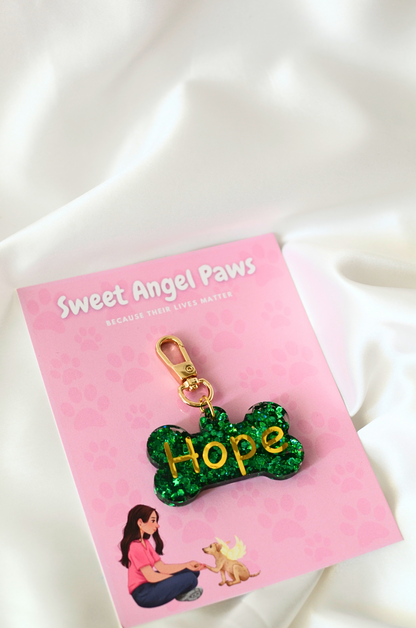 Emerald Glow Pet ID Tag