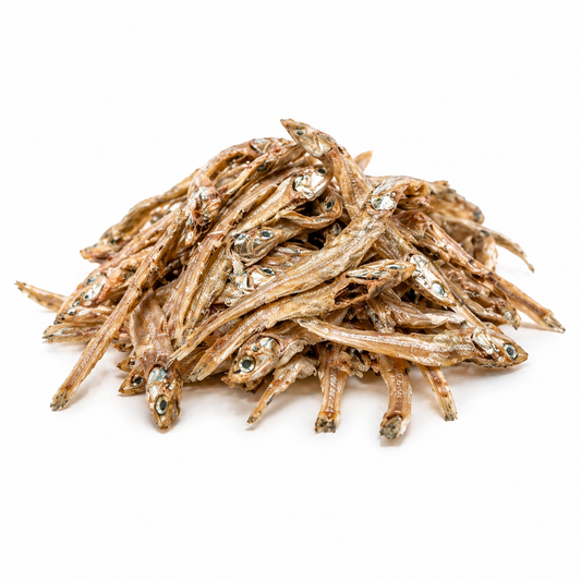 Dehydrated anchovies treat
